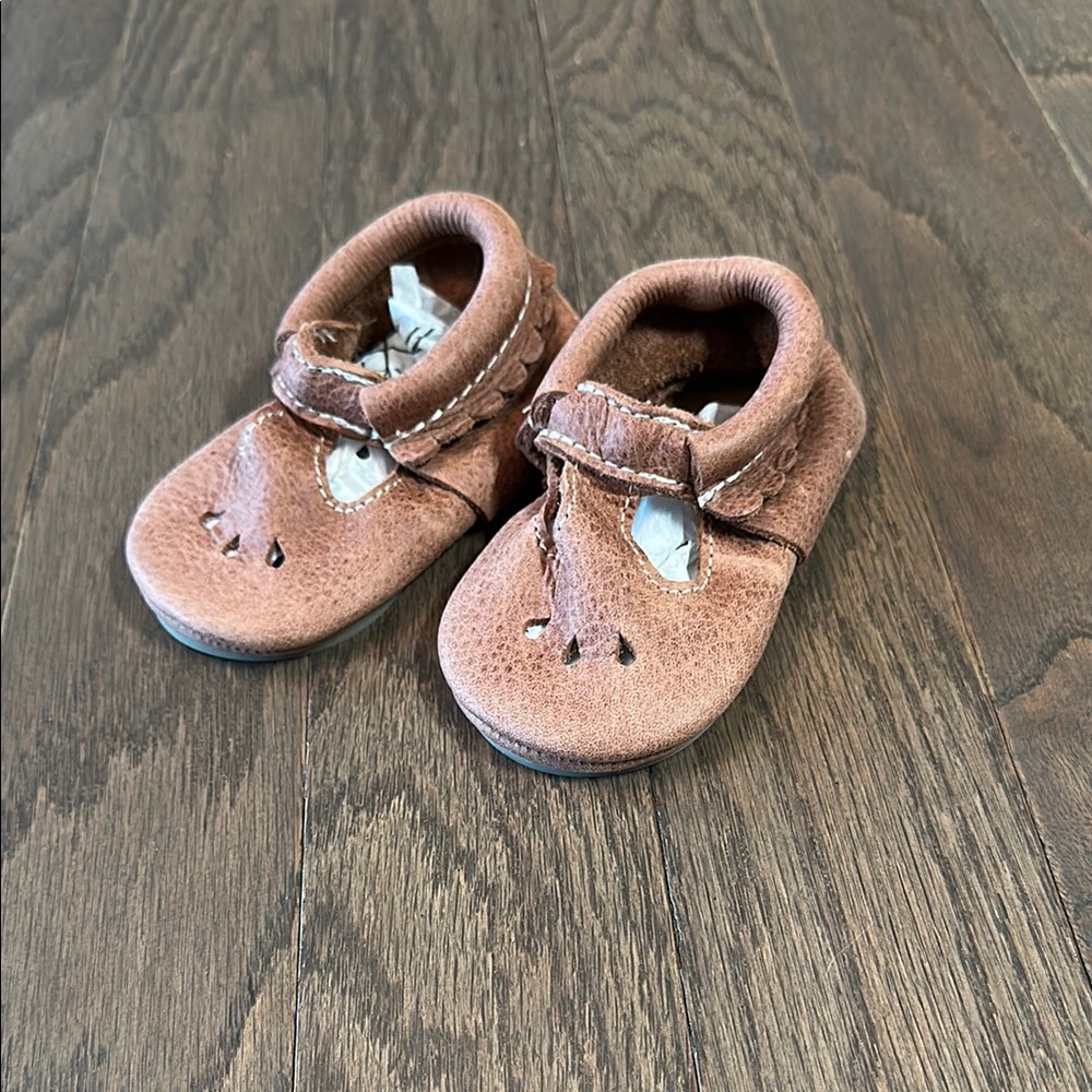 NWOT Freshly Picked Brown Moccasin Shoes with Fringe